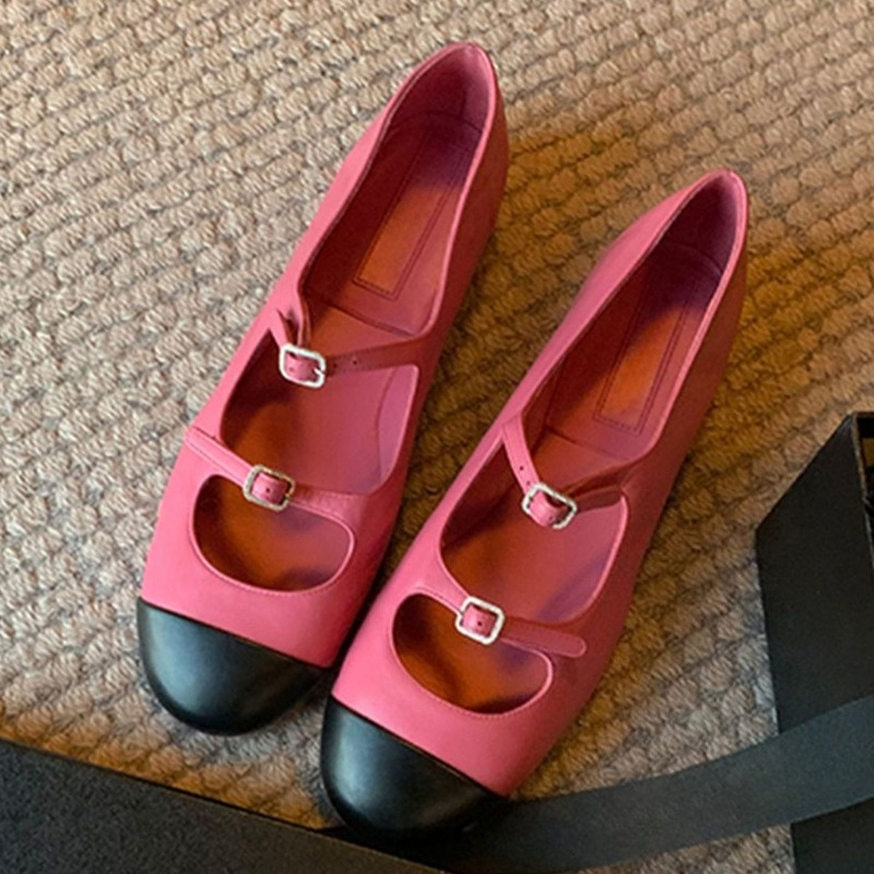 Women Shoes Brand - Eleganckie baleriny Mary Jane damskie z