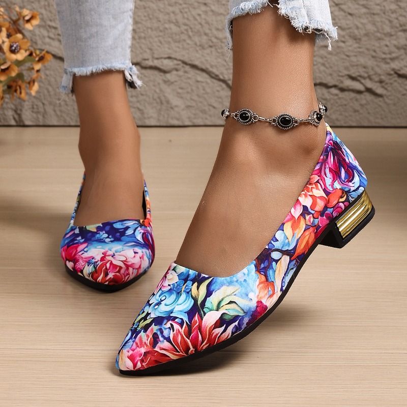 Women'S Shoes Large - Duże rozmiary, grube obcasy, modne czółenka