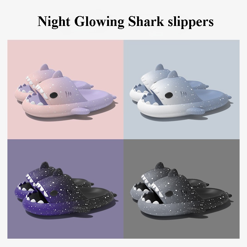 Women'S Shoes Temu - Cute Cartoon Shark kapcie dla kobiet
