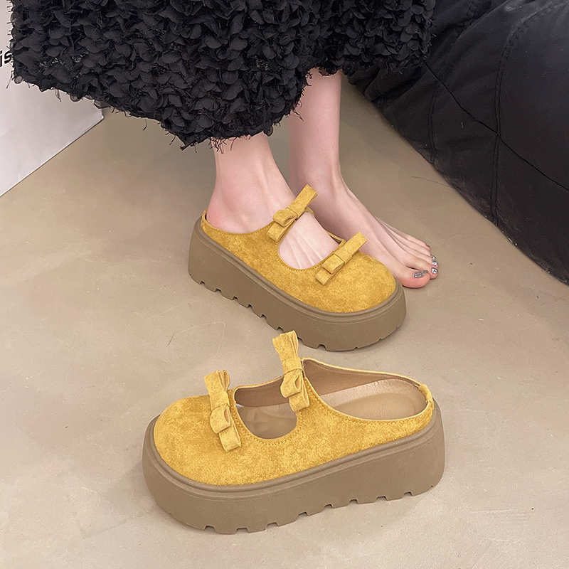 Women'S Shoes Hands Free - Aksamitne klapki typu hi-cut, buty do
