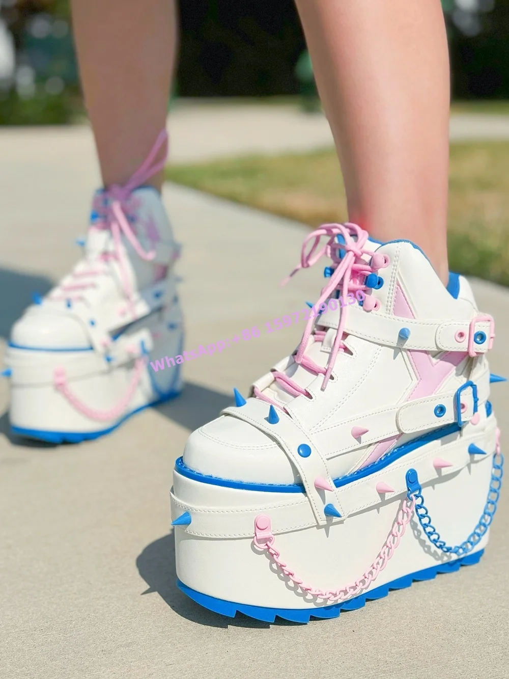 Koronkowe Czarne Różowe Paski  – Women Shoes Size Chart recenzja i cena