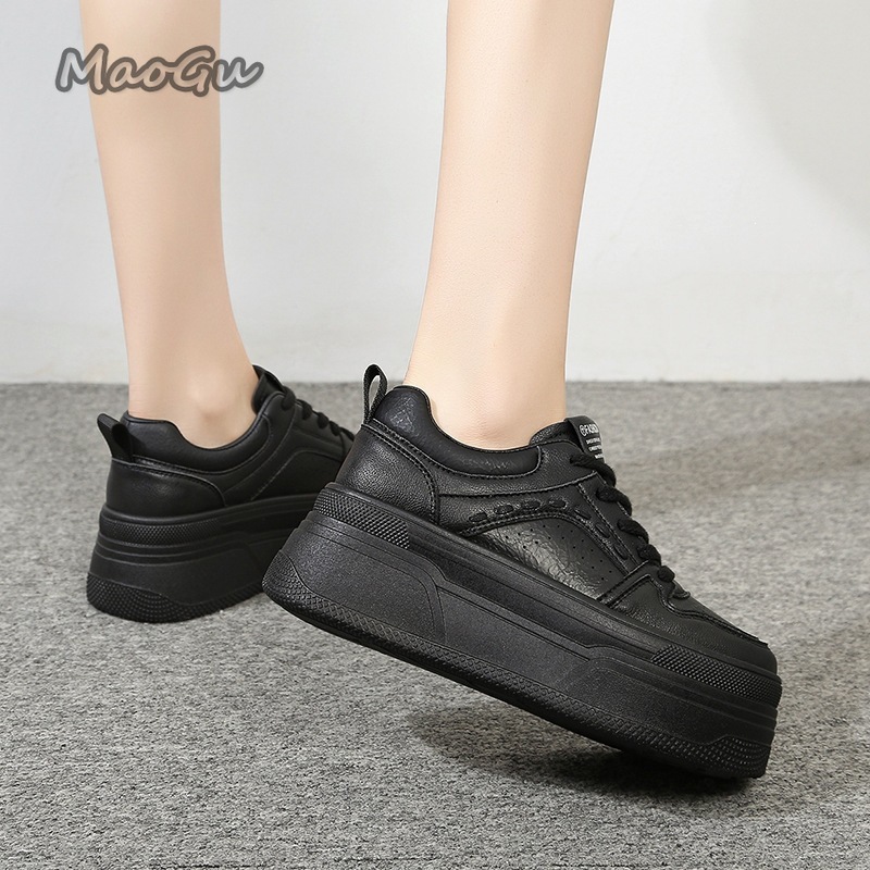 Białe sneakersy na platformie  – Women Shoes Size Chart recenzja i cena