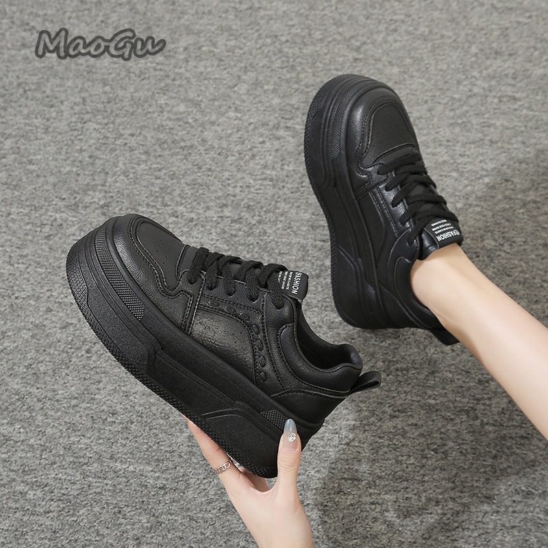 Białe sneakersy na platformie  – Women Shoes Size Chart recenzja i cena