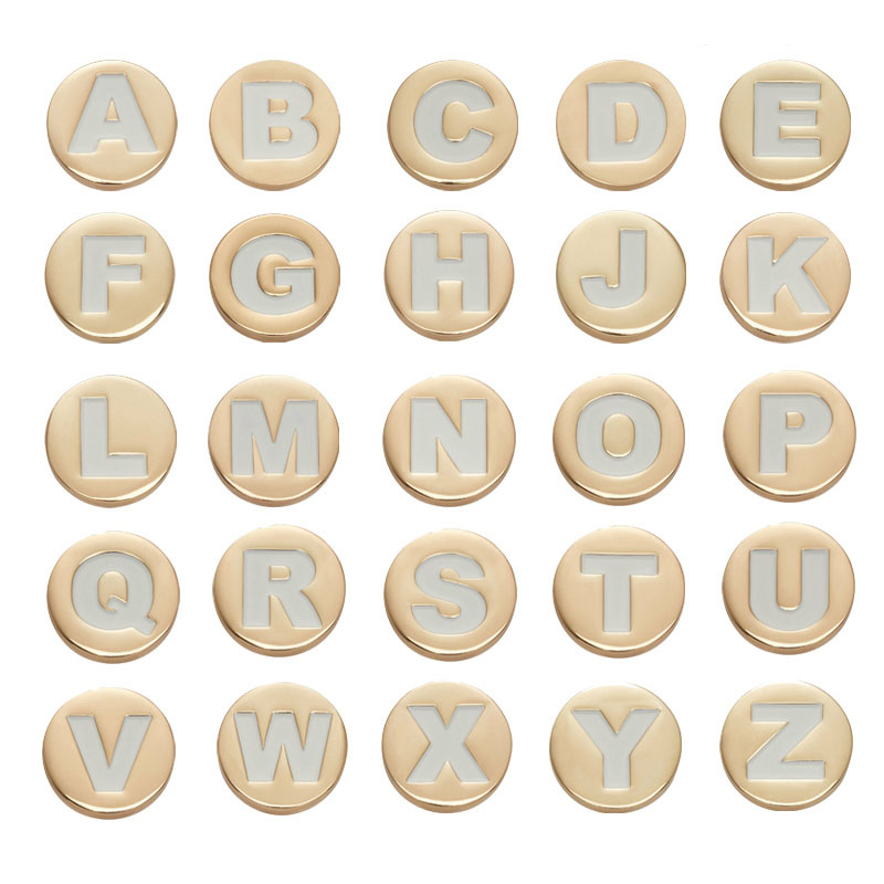 Bling Gold Letter Shoe Charms  – Croc Style Clog recenzja i cena