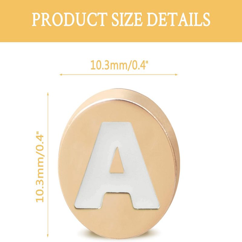 Bling Gold Letter Shoe Charms  – Croc Style Clog recenzja i cena