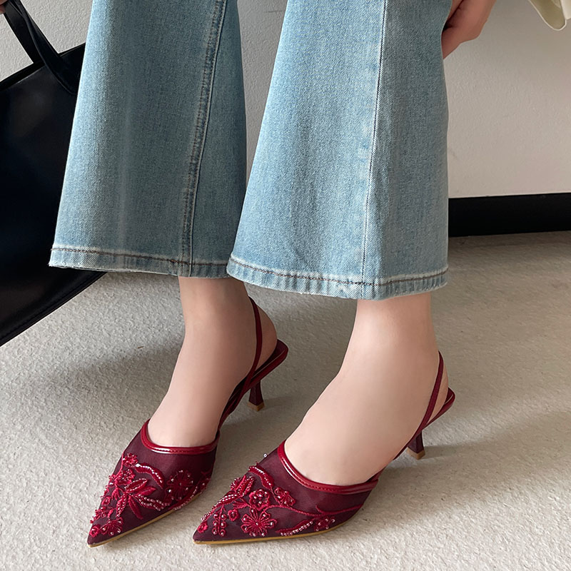 Eleganckie sandały slingback d – Women Shoes Brand recenzja i cena