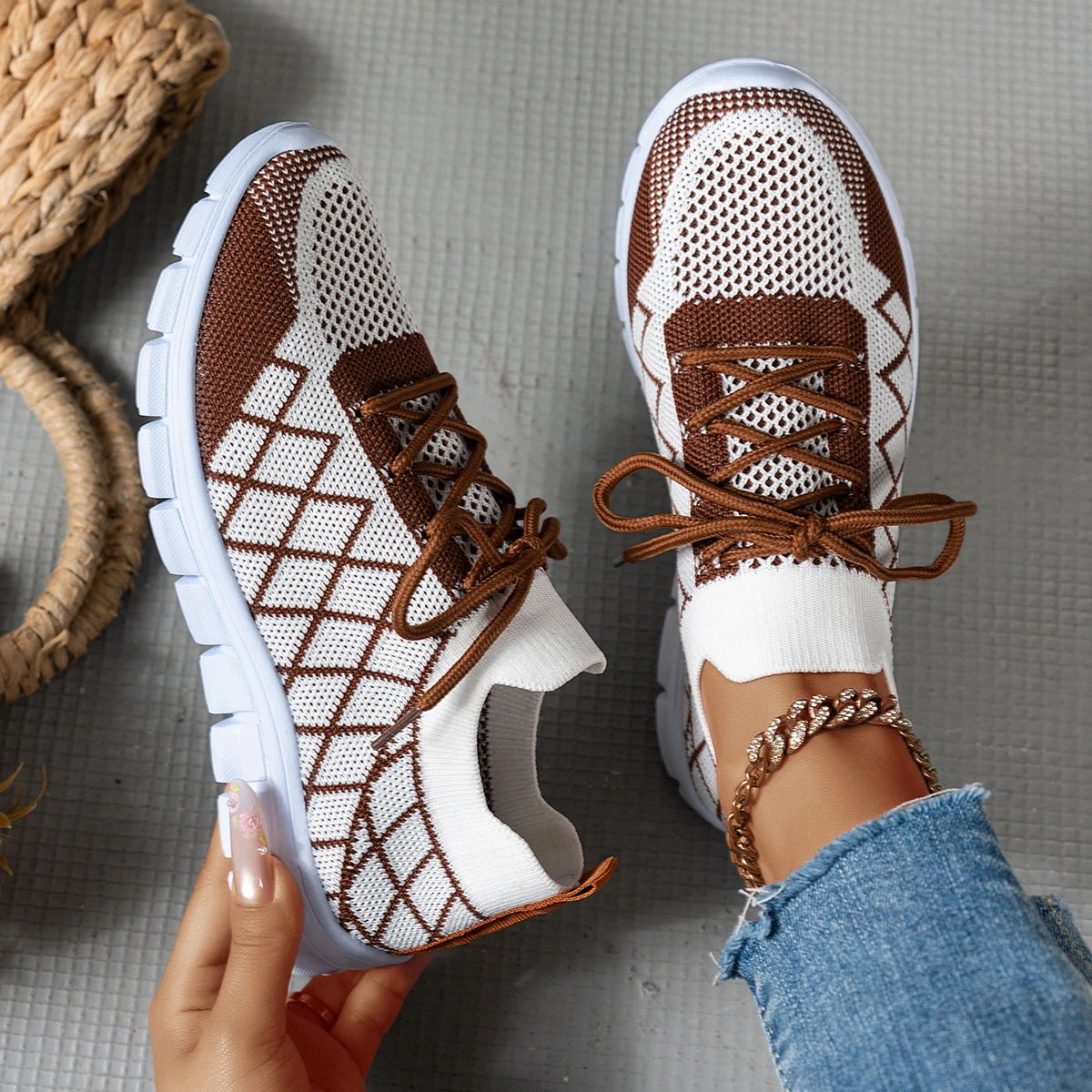 Damskie dzianinowe sneakersy z – Women'S Shoes Hey Dude recenzja i cena